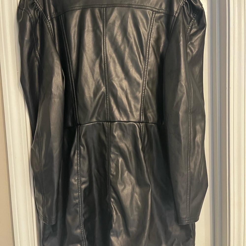 NWT Faux Leather Romper - Picture 2 of 5